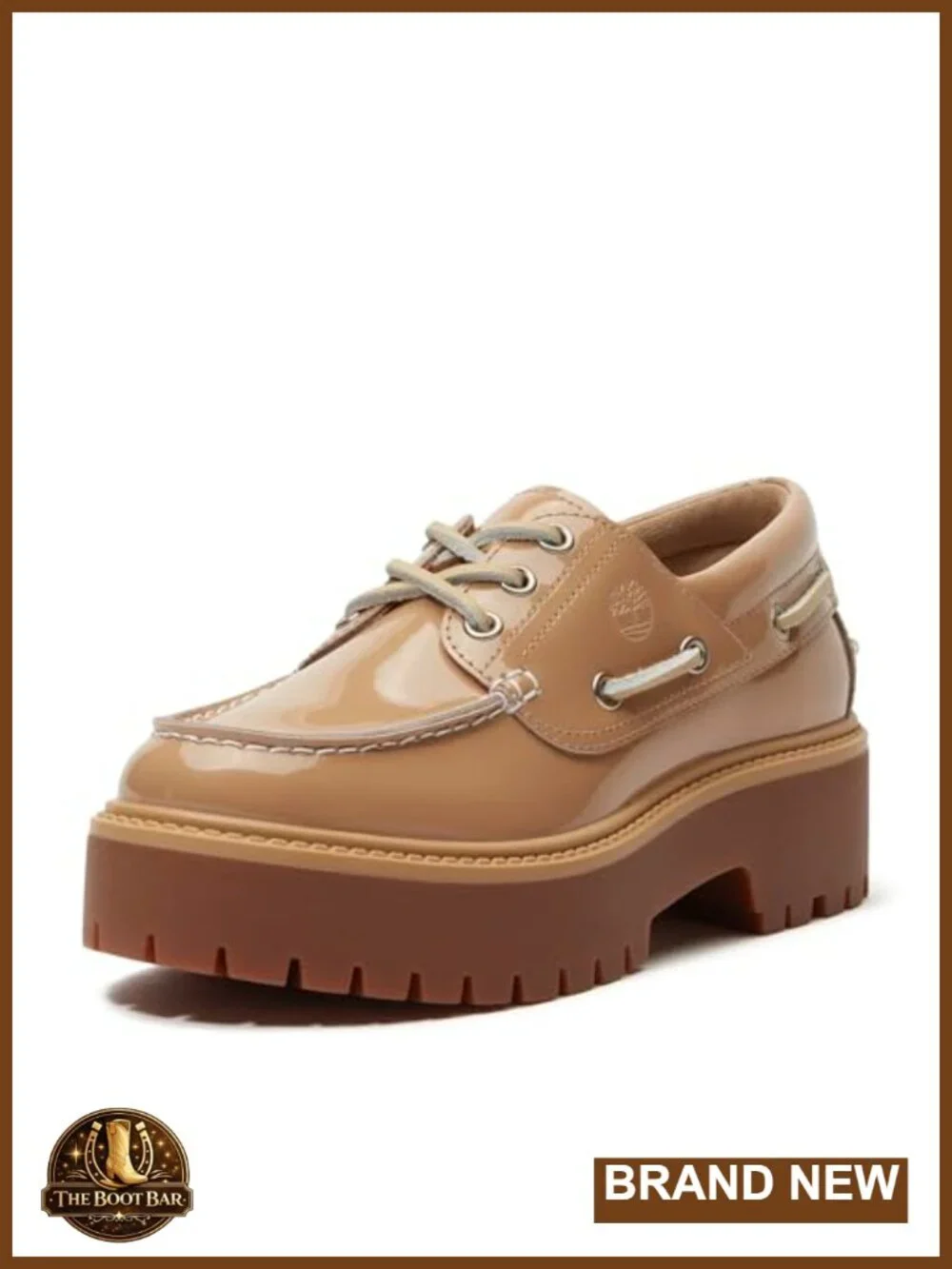 Premium Leather Platform Boat Shoe with Lightweight Cushioned Insole